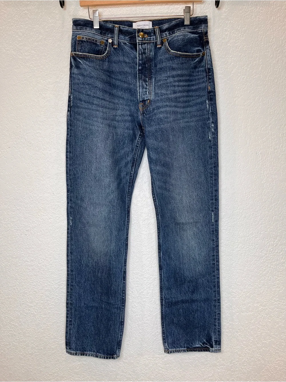 Alexa Chung for Madewell High-Rise Straight Jean in Allendale Wash size 27
